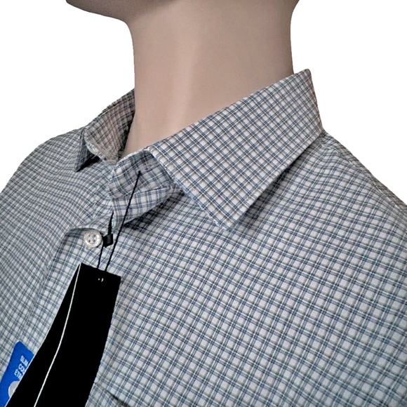 Banana Republic Dress Shirt Slim Fit Long Sleeve 100% Cotton Window pane Check - Picture 11 of 16